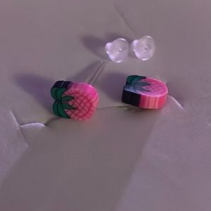 Tiny fruit earrings